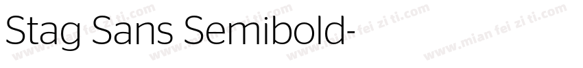 Stag Sans Semibold字体转换